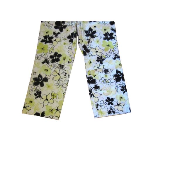 Vintage Pierre Cardin Colorful Cotton Cropped Pants in Size 8 - Picture 2 of 7